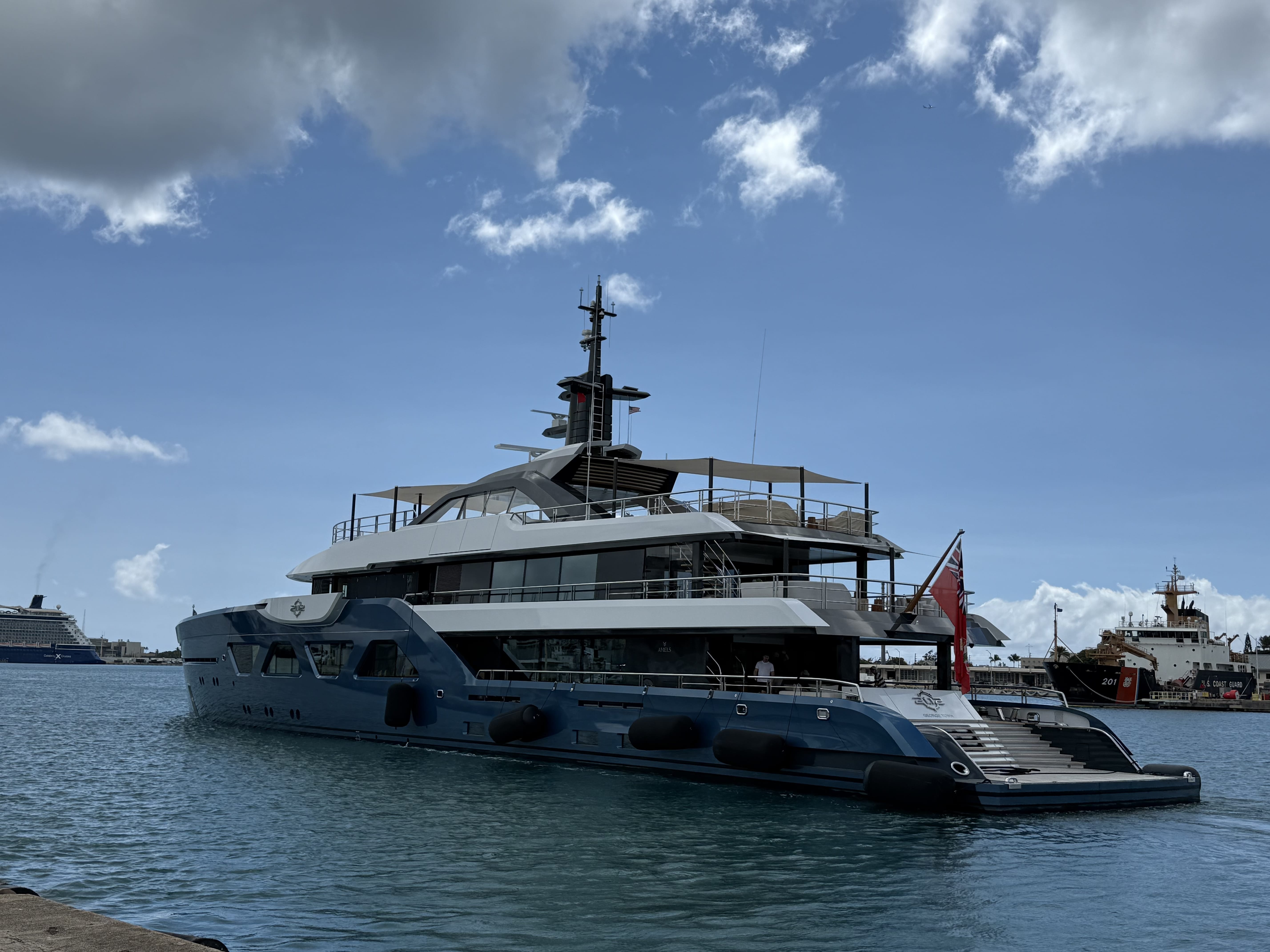 Yacht at dock